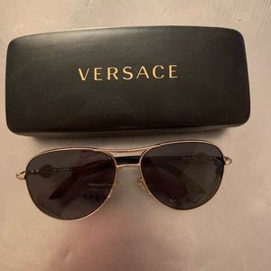 Versace aviator sunglasses (NEED NEW LENSES)